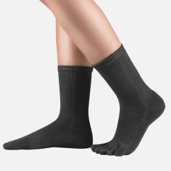 Socks And Stockings*BÄR shoes Hallux valgus toe socks black