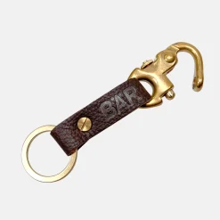 Leather Accessories*BÄR shoes Keychain BÄR darkbrown