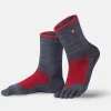 Socks And Stockings*BÄR shoes Outdoor Hiking Zehensocken grey/red